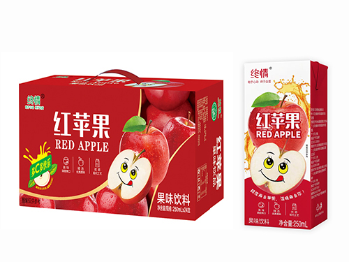 终情红苹果果味饮料
