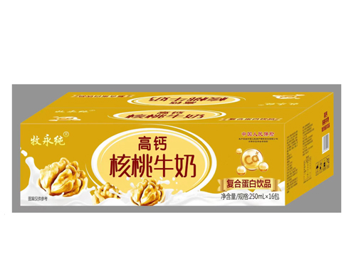 高钙核桃牛奶复合蛋白饮品礼盒