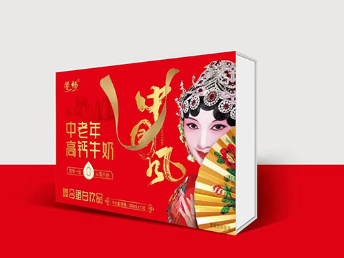 中老年高钙牛奶复合蛋白饮品木盒